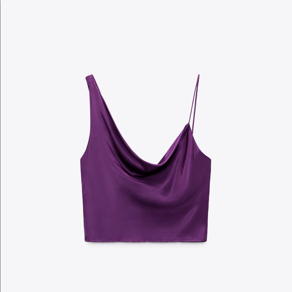 SATIN PURPLE CAMISOLE